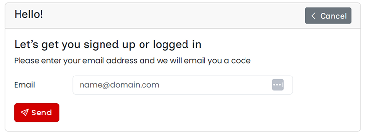 Login Step 1 Screenshot